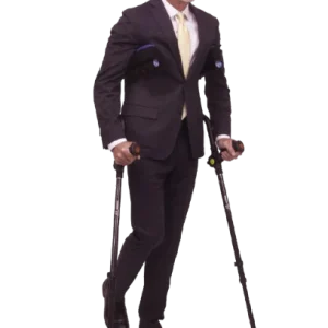 ergobaum dual underarm crutches with forearm support