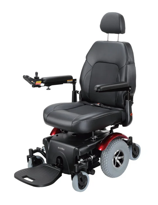 merits heavy duty mid wheel drive vision super p327 power wheelchair
