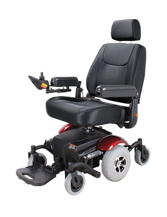 merits mid wheel drive vision sport lift p326d power wheelchair